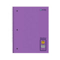 W/R 120 Ct. 3-Subject Spiral Notebook, Purple